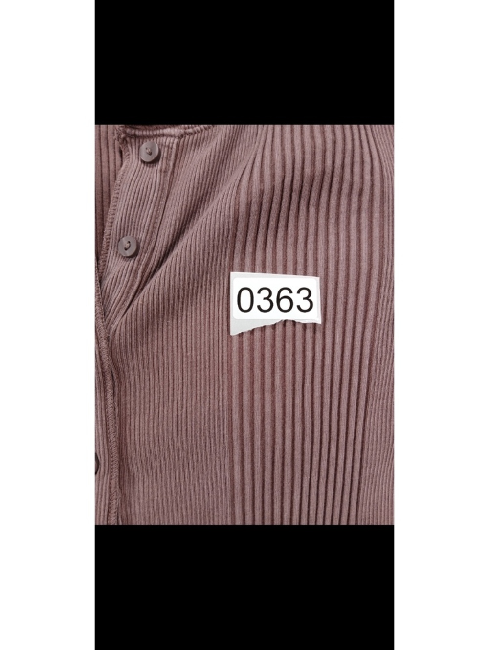 Aerie Brown Ribbed Long Sleeve Button-Up Shirt Large